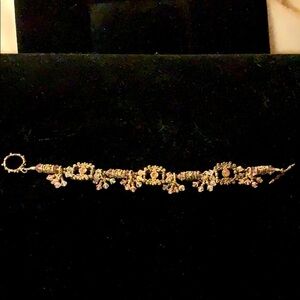 Handcrafted Lavender Crystal and Silver Bracelet